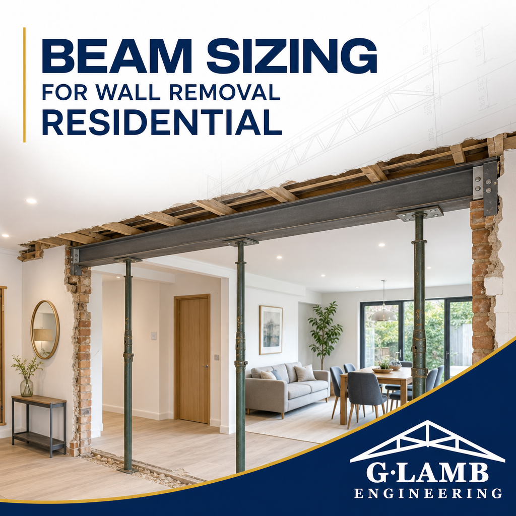Beam Sizing for Wall Removal Residential